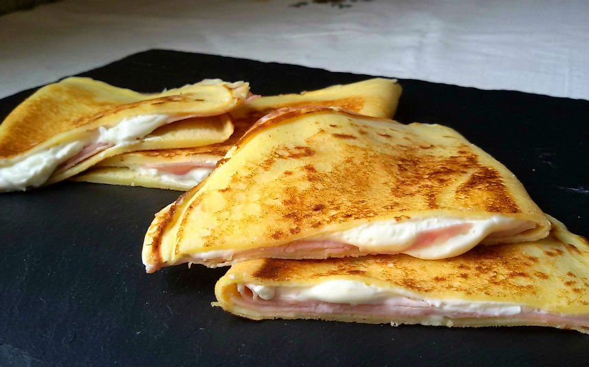 Crepa Jamón y queso crema