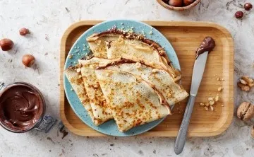 Crepa Nutella y queso de bola